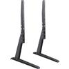 Puremounts PM-TVS-02 65 Freestanding Black flat panel desk mount - Flat Panel Desk Mounts (Freestanding, 35 kg, 81.3 cm (32), 165.1 cm (65), 600 x 400 mm, Black)