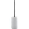 Spirella Scopino per WC Supporto in Ceramica, Tubo Bianco Opaco