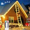 RDDAIPE Babbo Natale Scala Luminosa,3M Led Babbo Natale da Esterno con Scala, Scala Luminosa con Babbo Natale, con 8 Modalità,Funzione Timer e Memoria,Luci Addobbi Natale per Esterno,Interno,Finestre