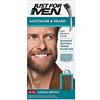 Just for men 6 X BARBA E BAFFI COLORE TINTURA PERMANENTE CON PENNELLO SENZA AMMONIACA CASTANO MEDIO M-35 2X 14 ML GEL COLORANTE