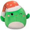 Jazwares Squishmallows Peluche Maritza il cactus di Natale con cappello di Natale 12 cm - Squishmallow Original 2024