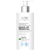 Apis Natural Cosmetics Apis - Detergente idrogenante, 300 ml, per viso con acido ialuronico, aloe, liquirizia, D-pantenolo, pulizia e idratazione intensiva - rimozione del trucco