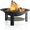 Barbecook Braciere da Giardino Modern 75, braciere in Ferro per Fuoco a Legna, caminetto da Esterno in Acciaio, 75x32cm