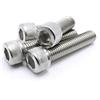 HH FASTENERS # 6 - 32 Unc tappo a vite a testa esagonale, filettatura integrale, in acciaio INOX, testa, Knuled,100 pezzi, argento