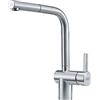 Franke- Rubinetto per lavello da cucina, con beccuccio estraibile Atlas NEO, in acciaio INOX, 115.0521.438 colore: Grigio