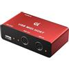 DigitalLife BridgeCore USB MIDI Host, MIDI USB a DIN 5 poli (Rosso)