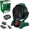 Bosch Ventilatore portatile a batteria UniversalFan 18V-1000 (1 batteria da 2,0 Ah, sistema 18 volt, per fai da te, campeggio e altro ancora, volume del flusso d'aria: 1.000 m³/h)