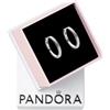 PANDORA Orecchini a cerchio Moments in argento Sterling in maglia snake