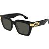 Gucci Occhiali da Sole Gucci GG1689S 001 001-BLACK-BLACK-GREY 54 19