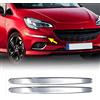 4R Quattroerre.it 2363 Bumper Profili Paracolpi Universali per Auto, Cromo, Set da 2