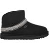 UGG Classic Mini Crescent, Stivali alla Moda Donna, Black, 43 EU