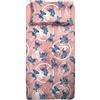 hermet Stitch, Lenzuolo Letto Piazza E Mezza, Completo Letto, Lenzuolo Sopra, Lenzuolo Con Angoli, Federa, Rosa, Disney, 100% Cotone, Prodotto Ufficiale