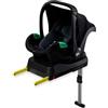 kk Kinderkraft Kinderkraft MINK PRO I-size 40-75 cm Ovetto Neonato, Seggiolino auto con Base Isofix, Gruppo 0+, Poggiatesta regolabile, Sistemi di sicurezza, Inserto incluso, Nero