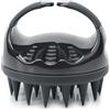 FREATECH Massaggiatore Cuoio Capelluto Spazzola Shampoo con Setole Lunghe e Morbide in Silicone per Cura Capelli e Massaggio Testa, Spazzola Lava Capelli per Forfora e Crescita Capelli, Nero