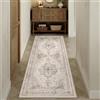 HUGEAR Vintage Passatoia Tappeto Corridoio Beige Tappeti 60x180cm Cucina Antiscivolo Lavabile in Lavatrice Tapette Camera da Letto Scendiletto Cameretta Ufficio Pelo Corto Lungo Carpet