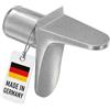 NIMA PARTS Supporto per pavimento con cuscino, diametro di 5 mm, 20 pezzi, prodotto in Germania, supporto per scaffali antiruggine, supporto per ripiani con cuscino, perni zincati
