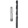 QUARKZMAN Set di Maschio Punte Elicoidali, Maschio Filettatura 1/8-27 Npt Punta Elicoidale 21/64 Ossido Nero, Maschio a Flauto Dritto Maschiatura Filettatura