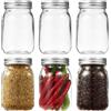 HAOYULUO 6 Pezzi Mason Jar, 500 ml Vasetti di Vetro per Conserve,Barattoli di Vetro con Coperchi, Adatto per Marmellata, Miele, Crauti, Sottaceti,Preparazione e Conservazione dei Pasti