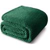 Whale Flotilla Coperta Morbida e Calda in Flanella, Coperta Pile Plaid per Letto, Divano, 130 x 170 cm, Verde Scuro