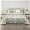 MAXIME MAISON - Trapunta Una Piazza e Mezza Invernale (300gr/mq) Piumone Una Piazza e Mezza, Copriletto Coperta Calda in Pregiato Raso Jacquard per Stagioni Fredde, Made in Italy (Shell Grigio)