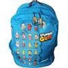 CO-MA Zaino Scuola Compatibile con Stumble Guys Blu Rotondo 44x39x23 cm + Portachiavi Omaggio