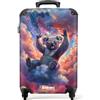 NoBoringSuitcases.com Valigia Bambini, Valigia Per Bambini, Trolley Per Bambini da Viaggio, Valigia 10 kg, Trolley Bagaglio a Mano 55x40x20 cm (Koala figo, nuvole colorate - Multicolore)