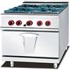 Ristoattrezzature Cucina a Gas - 4 Fuochi - Forno a Gas - S/70 80x70cm