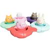 Toomies TOMY Toomies Peppa's Pool Party - 5 bicchieri ad anelli con 5 squirter d'acqua Peppa Pig & Friends, giocattolo da bagno + 18 mesi - giocattolo da bagno per bambini e bambini