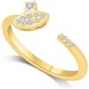 ALFIERI & ST. JOHN Anello sirio in oro e diamanti ct. 0,12