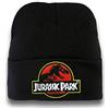 Logoshirt®️ Film - Jurassic Park Logo I Beanie I Beretto - Capello Donna e Uomo I Ricamato I Design Originale Concesso su Licenza