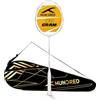 HUNDRED Glory Limited Edition Strung - Racchetta da badminton (bianco, misura standard), unisex, materiale: fibra di carbonio, con copertura completa