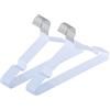 WENKO Set di 20 grucce appendiabiti Sascha, in metallo cromato, 40,5 x 20 x 0,3 cm, colore: bianco