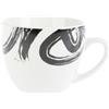 GENEVIEVE LETHU 538753 Tazza 10 cl Porcellana - Gamma L'ART DU GESTE - Ø 6,5 cm H 5,5 cm - Colore bianco - nero