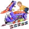 Sternstunde Camion Giocattolo Per Bambini, Con 10 Auto Da Corsa Macchinine Per Bambini, Auto Giocattolo Portatile Camion Dinosauro Per 3, 4, 5, 6 Anni Ragazzi Regalo Ragazzi
