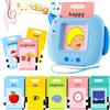 AONTESS Inglese Standard, Educativi Flashcards Parlanti, Amico Vocabolo Gioco 2-6 Anni, 420 Parole Giocattoli Montessori Apprendimento, Prescolari Giochi Educativi, Regali Bambini 2,3,4,5,6 (Blu, UK)