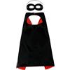 Proumhang Mantello Maschera set Halloween Natale Carnevale Bambini Festa di compleanno Cosplay Performance Costume Mantello Mantelli da Supereroe per Bambini da 1 a 9 anni Nero Rosso