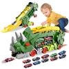 Sternstunde Camion Giocattolo Per Bambini, Con 10 Auto Da Corsa Macchinine Per Bambini, Auto Giocattolo Portatile Camion Dinosauro Per 3, 4, 5, 6 Anni Ragazzi Regalo Ragazzi