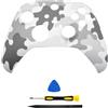 AARONMEI Custodia sostitutiva per controller Xbox Series X e S, copertura rigida anteriore in ABS, pannello fai-da-te personalizzato, fornita con strumenti di installazione (Cenere)