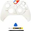 AARONMEI Custodia sostitutiva per controller Xbox Series X e S, copertura rigida anteriore in ABS, pannello fai-da-te personalizzato, fornita con strumenti di installazione (bianco)