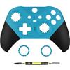 AARONMEI Kit di riparazione per guscio sostitutivo compatibile con Xbox One Elite Series 2 Elite 2 Core 1797W, inclusi anelli decorativi per joystick (blu)