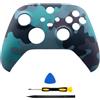 AARONMEI Custodia sostitutiva per controller Xbox Series X e S, copertura rigida anteriore in ABS, pannello fai-da-te personalizzato, fornita con strumenti di installazione (blu oceano)