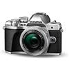 Olympus OM-D E-M10 Mark III Kit, Fotocamera di Sistema Micro Quattro Terzi 16 MP, Stabilizzatore d'Immagine a 5 Assi, Mirino Elettronico e Obiettivo EZ M.Zuiko 14-42mm EZ Zoom, Argento