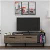 Hanah Home Supporto per TV, melammina, Noce Black Marble, Taglia Unica