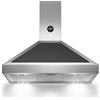 Ⓜ️🔵🔵🔵 LA GERMANIA K90AMHNEA/19 - Cappa a parete a bordo alto, aspirante e filtrante, 90 cm, NERO ed ACCIAIO INOX , Serie Americana, Classe A