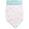 aden + anais™ Essentials - Bavaglini a bandana in mussola di cotone tropicale, confezione da 2 pezzi, 100% cotone