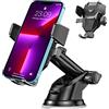 Bnimtm Porta Cellulare da Auto，4in1 Multifuction Supporto Cellulare Auto，360°di Rotazione Braccio Estensibile，Per Cruscotti/Parabrezza/Bocchette，Compatibile con Cellulari da 4,5 a 6,7 Pollici
