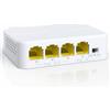 YuanLey 4 Porte PoE Extender Gigabit con 3 PoE Out, IEEE 802.3af/at Mini 4 Canali Ripetitore 1000Mbps, Parete e Din Rail Montare Passthrough Amplificatore/Booster, Plug and Play