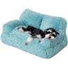 MEWOOFUN Elegante divano per gatti - 76 x 45 cm - Cuccia per gatti grandi e cani di piccola taglia, Plush, rimovibile e lavabile (blu)