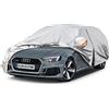 kayme Telo Copriauto da Esterno, Kayme Copertura per Station Wagon Impermeabile, Compatibile Con Audi A4 Avant, BMW serie 3 Touring, Mercedes Classe C SW, Fiat Tipo SW Etc, (Wagon da 450 a 485cm)