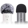 SUNMON Parabrezza e schiuma per Blue Yeti, Blue Yeti Pro, microfono a condensatore USB, per interni ed esterni, confezione da 2